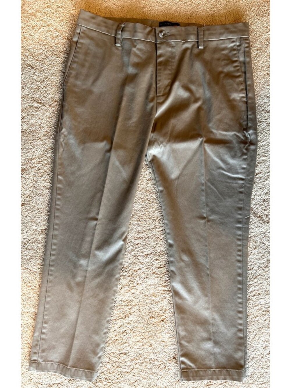 Dockers Mens gray Straight-Leg Chinos W36 L29 Flex Comfort